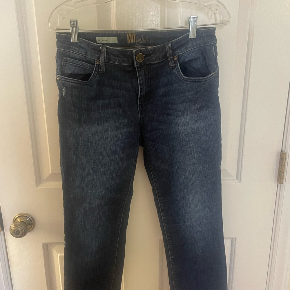 Kut from the Kloth Dark Wash Straight Leg Jeans